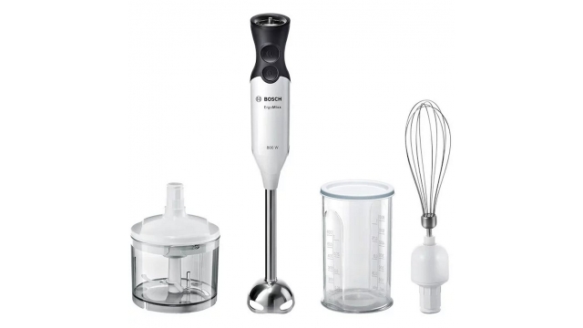 Bosch MS6CA4150 ErgoMixx Staafmixer + Accessoires Wit/Zwart