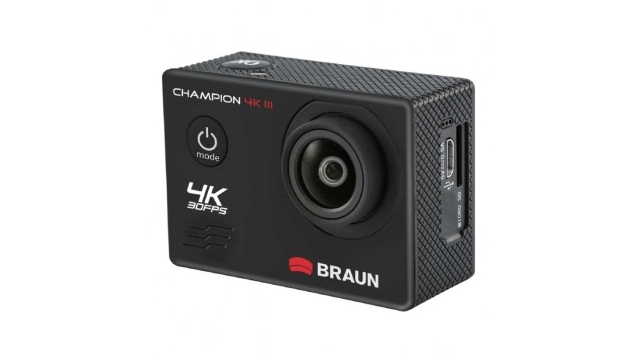 Braun Photo Technik Champion 4K III Action Cam Waterproof Tot 30m Zwart