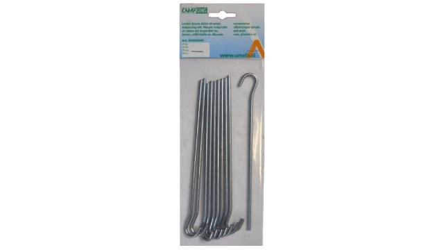 Campking 10x Aluminium Grondpen Open 24cm