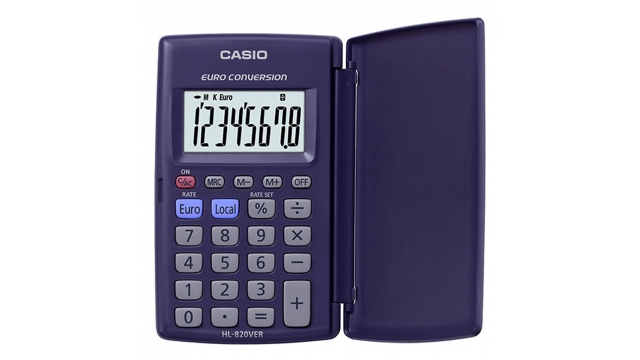 Casio HL-820VER Calculator Blauw