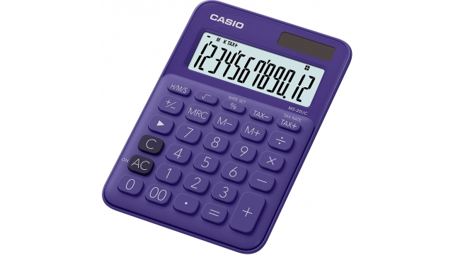 Casio MS-20UC-PL Calculator Paars