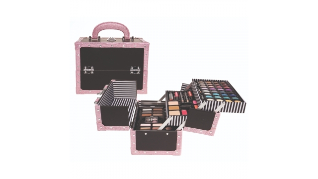 Casuelle Make-Up Glitter Koffer Roze