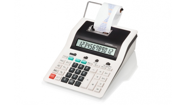 Citizen CI-CX123N Calculator Printing CX123N Desktop DesignLine White/black