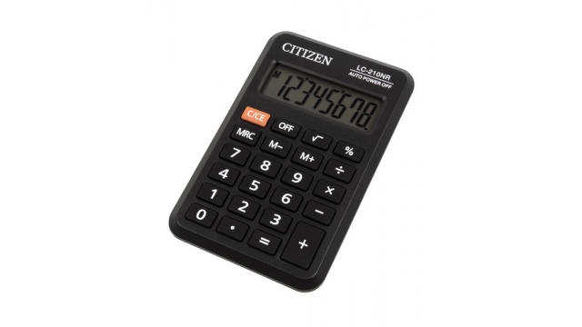 Citizen CI-LC210NR Calculator Pocket LC210NR BusinessLine Black
