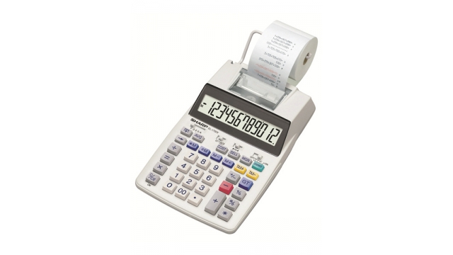 Citizen SH-EL1750V Calculator Sharp EL1750V Grijs Print
