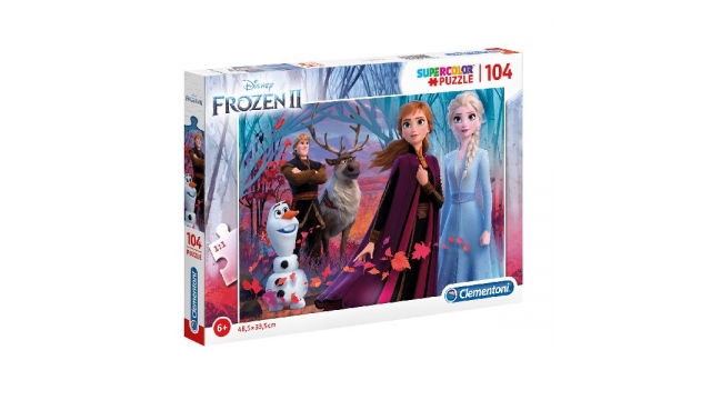 Clementoni Disney Frozen 2 Supercolor Puzzel 104 Stukjes