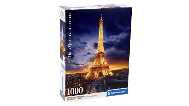 Clementoni High Quality Collection Puzzel Eiffeltoren 1000 Stukjes + Poster
