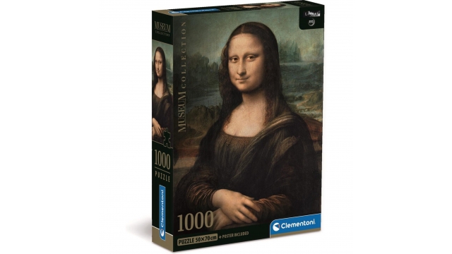 Clementoni Puzzel Mona Lisa 1000 Stukjes + Poster