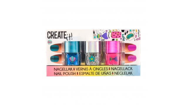 Create It Zeemeermin Nagellak 3 Stuks