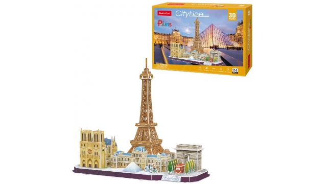 Cubic Fun City Line 3D Puzzel Parijs 114 Stukjes