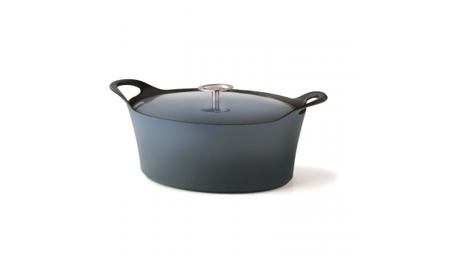 Cuisinox Volcan Gietijzeren Braadpan 29 cm Denim Blue