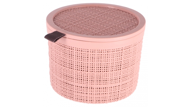 Curver Opbergmand Jute-Look Rond 2L Roze