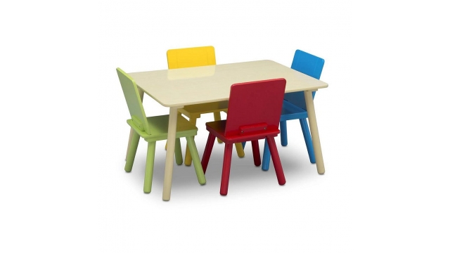 Delta Children TT87452GN-1189 Tafel met 4 Stoelen Multicolor