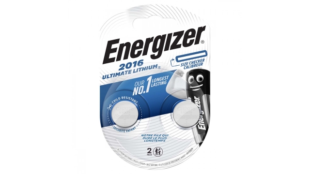 Energizer 53542302005 Lithium Cr2016 Ultimate 2-blister
