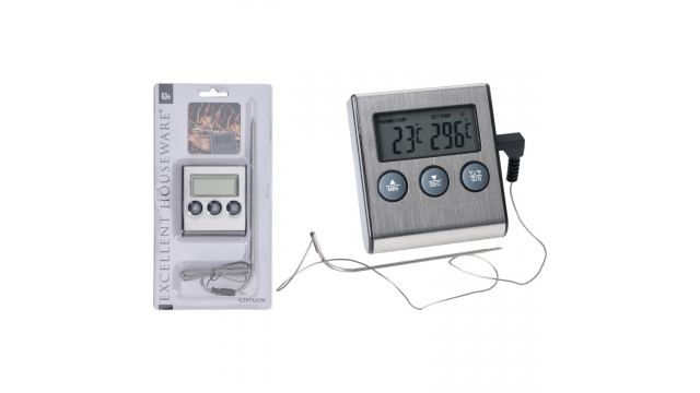 Excellent Houseware Digitale Vleesthermometer Zilver