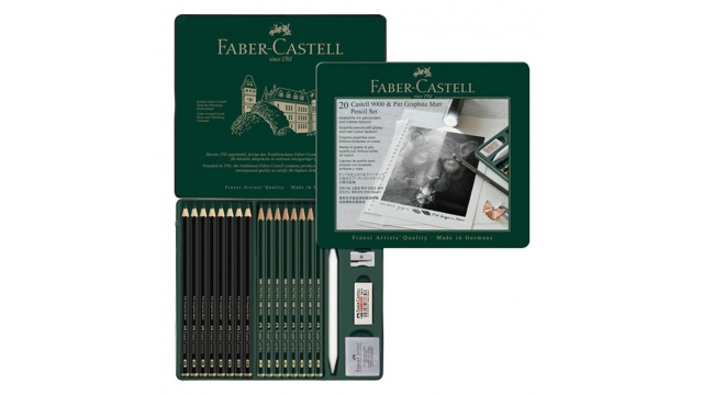 Faber Castell FC-115224 Castell 9000 en Pitt Grafietpotloden 16 Stuks