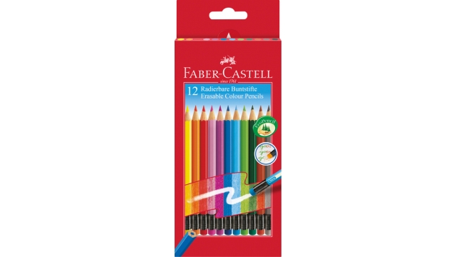 Faber Castell FC-116612 Kleurpotlood Uitgumbaar Etui 12 Stuks