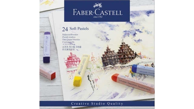 Faber Castell FC-128324 Pastelkrijt Creative Studio Softpastel 24 Delig Etui