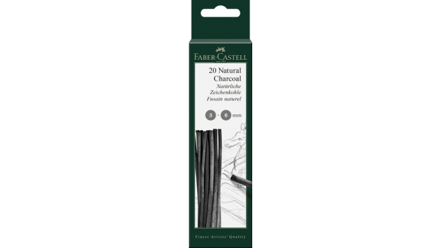 Faber Castell FC-129198 Houtskool Pitt Monochrome 3-6 Mm