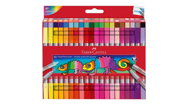 Faber Castell FC-151140 Duo Viltstiften 40 Stuks