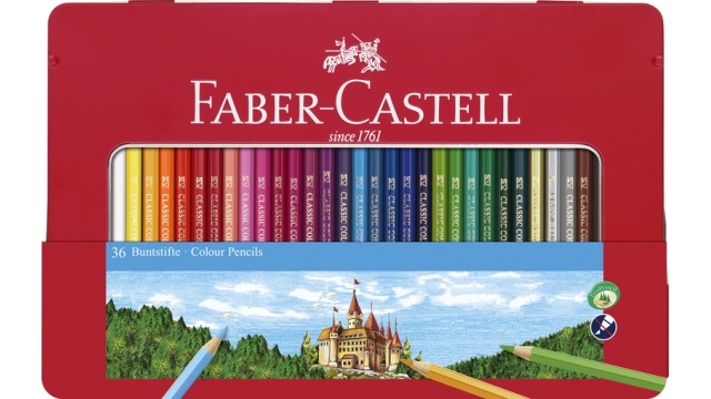 Faber Castell FC-115886 Kleurpotlood Faber-Castell Castle Zeskantig Metalen Etui Met 36 Stuks