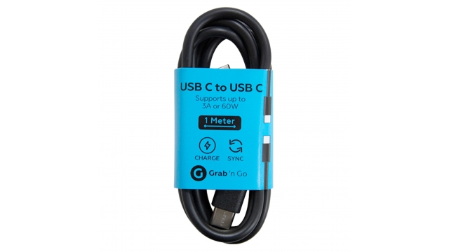 GrabNGo Gng Laadk. Usb-c>usb-c 1m Zwart