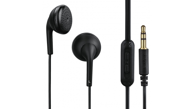 Hama Koptelefoon Smart4Music Earbuds Volumeregelaar Zwart