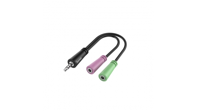 Hama Audio-adapter 4-pol. 3,5-mm-jack-stekker - 2x 3-pol. 3,5-mm-jack-headset