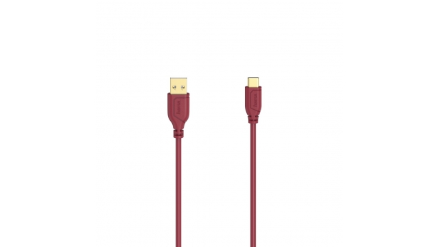 Hama USB-C-kabel Flexi-Slim USB 2.0 480 Mbit/s Chilli Pepper 0,75 M