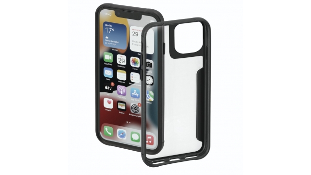 Hama Metallic Frame Cover Voor Apple IPhone 14 Transparant