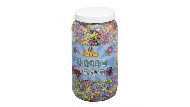 Hama Strijkkralen Ton Met 13000 Stuks Pastel