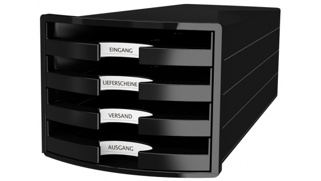 HAN HA-1013-13 Ladenkast Impuls Met 4 Open Laden Zwart