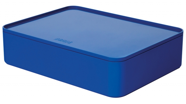 HAN HA-1110-14 Smart-organiser Allison Box Met Binnenschaal En Deksel Royal Blauw, Stapelbaar