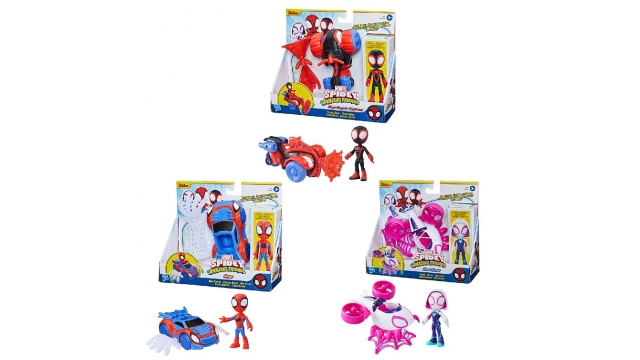 Hasbro Marvel Spidey and Friends Voertuig en Figuur Verschillende Uitvoeringen