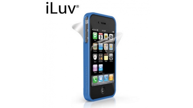 iLuv Siliconen Bumper Case voor iPhone 4 Blauw
