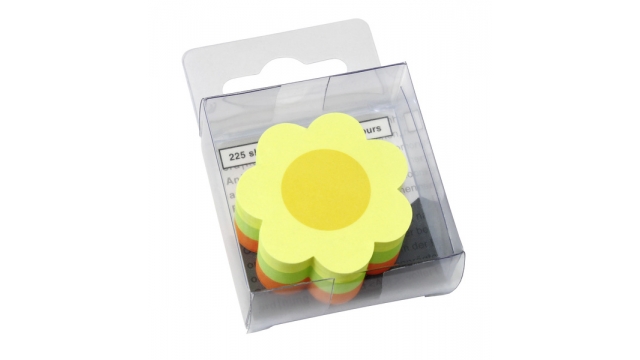 Info Notes IN-5842-39 Info Shaped Sticky Notes 50x50mm Bloem Assorti 225 Vel