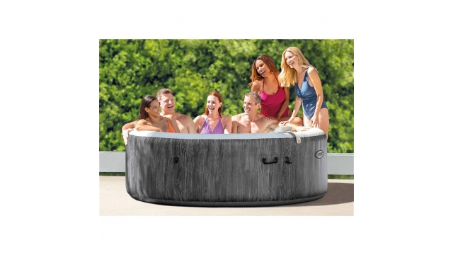 Intex 28442 PureSpa Greywood De Luxe Bubble Massage Jaccuzi 6-persoons Set