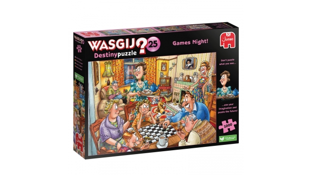 Jumbo Puzzel Wasgij Destiny 25 Games Night! 1000 Stukjes