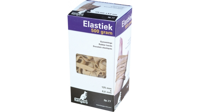 Kangaro K-5012-500 Elastiek Nr. 77 125x8,0mm 500gr Naturel