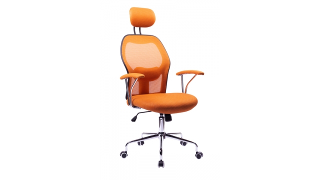 Kangaro K-850053 Moderne Bureaustoel in Hoogte Verstelbaar Oranje