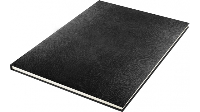 Kangaro K-5322 Schetsboek A3 Creme 120gr Blanco Papier, 140 Blz Hard Cover Imprint Slang Zwart