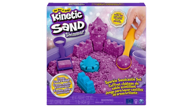 Kinetic Sand Sparkling Sandcastle Speelset Paars