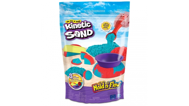 Kinetic Sand Mold and Flow 670 g Rood/Blauwgroen