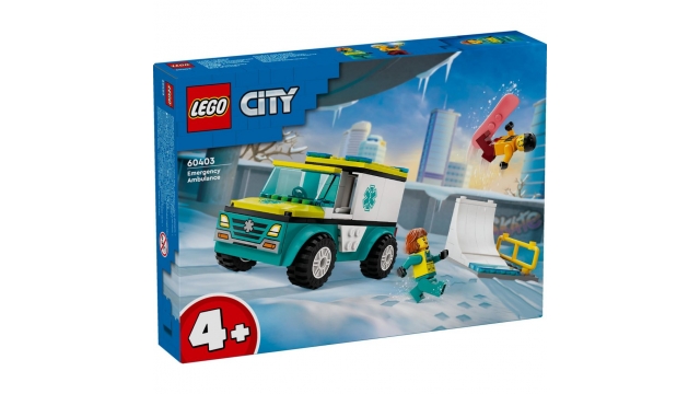 Lego City 60403 Ambulance en Snowboarder