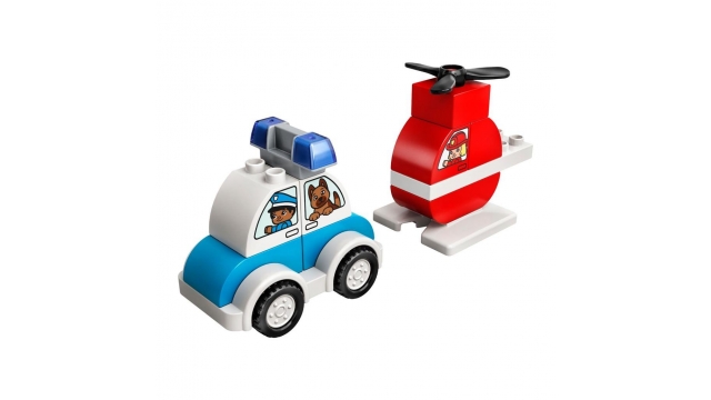 Lego Duplo 10957 Brandweerhelikopter en Politiewagen
