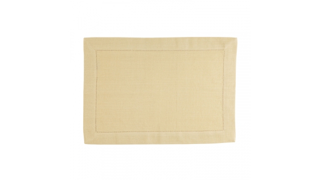 Linen&More Placemats 35x50 cm 4 Stuks Indi Pampas Yellow