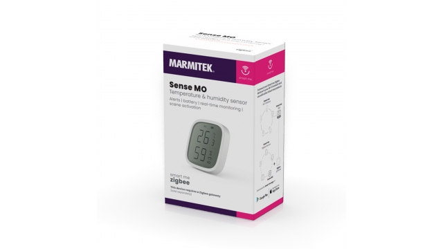 Marmitek Smart Zigbee Sense-Mo Temperatuur-Vochtigheidsmeter Wit