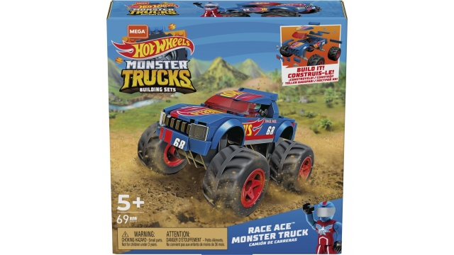 Mega Bloks Mega Construx Hot Wheels Monster Trucks Race Ace