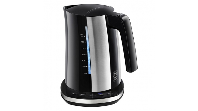 Melitta 1026-14 Look Aqua DeLuxe Waterkoker 1.7L 2400W Zwart/RVS