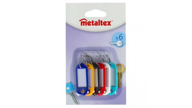 Metaltex Sleutelkaartjes 6 Stuks